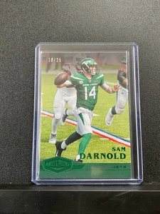 Panini Plates & Patches Sam Darnold #62 2020 color verde coincide con los NY Jets/25 - Imagen 1 de 2
