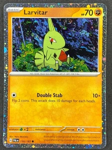 Pokémon Larvitar Cosmos Holo 110/193 PAL Paldea Evolved NM - Picture 1 of 2