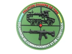ECUSSON PVC DU 1° REGIMENT DE CHASSEURS ECL PELOTON CHAMPS DE TIR - Picture 1 of 1