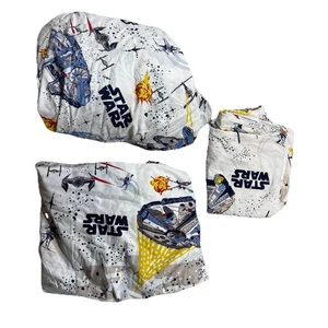 Juego de sábanas Pottery Barn Kids Star Wars tamaño doble Halcón Milenario 3 piezas J4Y - Imagen 1 de 5