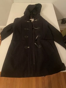 Tommy Hilfiger Women’s wool-blend duffle coat M Charcoal Grey - Picture 1 of 9