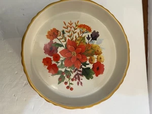 Pionierin Frau ZURÜCKGENOMMEN Winterstrauß Weihnachten Girlande Kuchen/Torte/Schüssel 9,5 Zoll - Bild 1 von 4