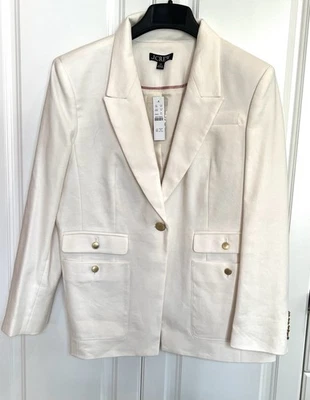 NWT J Crew size 12 Petite ivory linen blend Vivienne blazer jacket BZ863 - Image 1 of 4