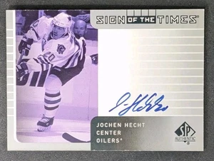 2001 02 UPPER DECK SP SIGN OF THE TIMES Autokarte #JH JOCHEN HECHT AUTOGRAMM - Bild 1 von 2