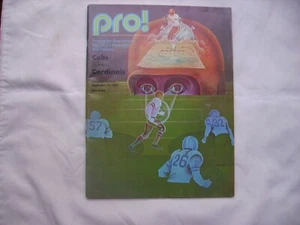 Pro! Magazine Baltimore Colts vs. St. Louis Cardinals September 17, 1972 - Picture 1 of 4