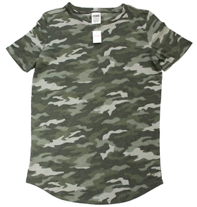 Camiseta Victoria's Secret ROSA Estampado Camuflaje Calce Relajado Perfecto Crew Verde Talla XS - Imagen 1 de 4