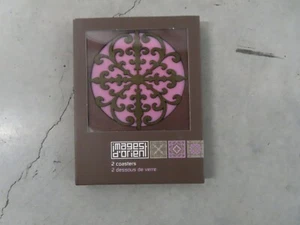 eusamex Images d'Orient Coasters Set di 2 ferramenta in silicone PVC gomma festa - Foto 1 di 2