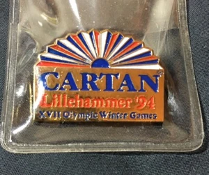 1994 Lillehammer CARTAN Winter Olympic Sponsor Pin - Picture 1 of 2