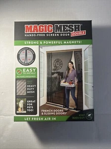 Magic Mesh Double Door Free Magnetic Screen Door ( 75 in * 83 in ) - Picture 1 of 4