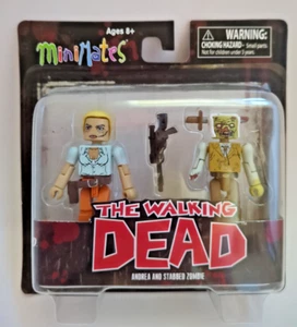 The Walking Dead Minimates Andrea & Stabbed Zombie Figuren Serie 2 - Bild 1 von 3
