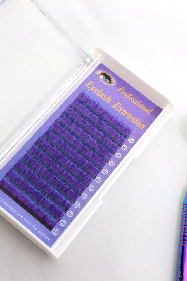 3 Tone Color Eyelash Extensions for Adorning Highlighting Beauty 0.10 C  - Image 1 of 2