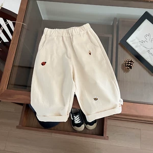 2025 Autumn New Baby Casual Pants Cartoon Embroidery Fashion Boys Versatile Trou - Picture 1 of 7
