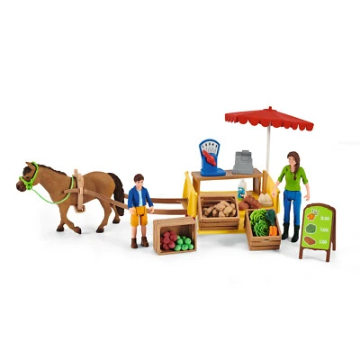 Schleich 42528 Sunny Day Mobile Farm Stand FARM SHOP market stall toy horse NEW - Image 1 of 4
