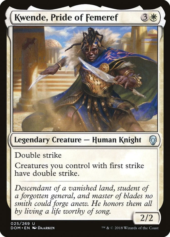 Kwende, Pride of Femeref [Dominaria] Magic MTG - Image 1 of 1