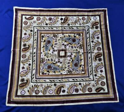 Bufanda vintage Oscar de la Renta alta costura 100 % seda 30"x31" accesorio calle 58319 Foto 1 de 4