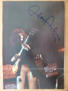Carlos Santana (MEX), firmato. Poster incollato su cartoncino (musica) piegato - Foto 1 di 1