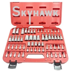 60pc Tamper Proof Security Bits External Star MasterTorx Tamperproof Socket Set - Bild 1 von 1