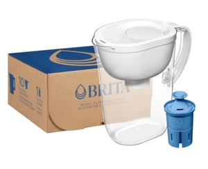 Brocca Filtro Acqua Brita Everyday Elite, Rimuove il 99% di Piombo + 1 Filtro 10 Tazze - Foto 1 di 6
