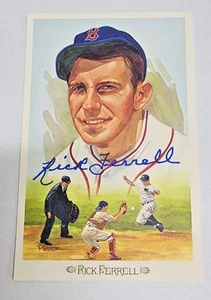 RICK FERRELL BASEBALL Auto Signature Signed Perez Steele Galleries Postcard - Picture 1 of 2