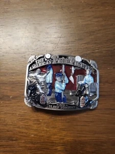 1986 The American Fire Fighter No Sleep Tonight Vintage Belt Buckle - Picture 1 of 5