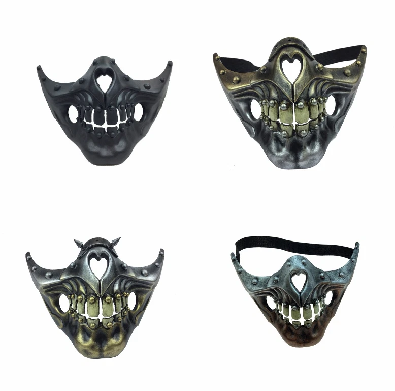 ADULT CRAZY MEN INSANE RESTRAINT HANNIBAL LECTER SKELETON MAD MAX COSTUME MASK  - Image 1 of 1