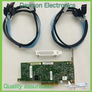 HP H220 IT LSI Mode 9205-8I PCI-e 3.0 Host Bus Adapter RAID +2*SFF-8087 SATA - Picture 1 of 5