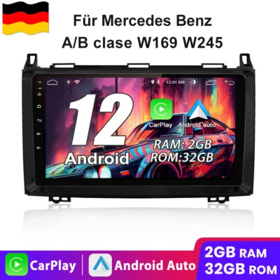 9"Android 12 Autoradio GPS Für Benz A/B Klasse Sprinter Viano VW Crafter 2+32GB - Bild 1 von 4