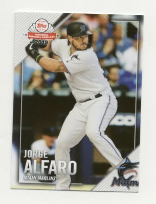 Jorge Alfaro Miami Marlins 2019 Topps National Baseball Card Day #15 - Image 1 of 2