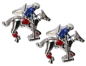 3D Haut But Polo Poney Chukka & Lecteur Cadeau Hommes Manchette Liens Par Direct - Picture 1 of 9