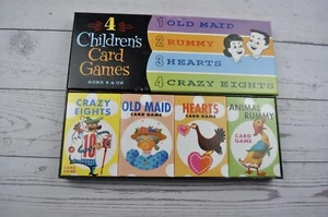 Children's Card Games - Crazy Eights, Hearts, Old Maid, Rummy Dimestore Dreams  - Picture 1 of 12