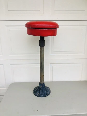 Vintage Antique Soda Fountain Ice Cream Parlor Swivel Stool Cover