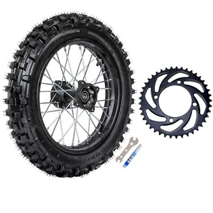 Pit Bike 90/100-14 Rear Wheel Tire Rim 428 Sprocket For Apollo RFZ125 SSR SDG - Picture 1 of 10