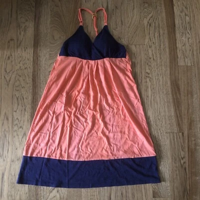 Платье женское Energie с бретелью через шею коралловое темно-синее с регулируемыми ремешками размер S - Изображение 1 из 4