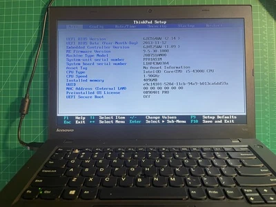 Thinkpad T440 Laptop, Intel i5vPro 4th Gen 2.9GHz Turbo, 4GB RAM 400GB SSD. READ - Image 1 of 4
