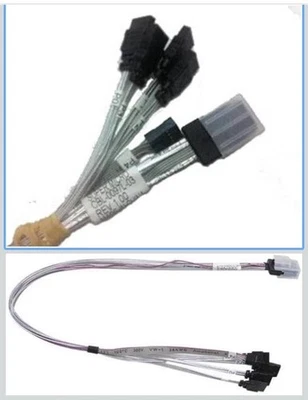 Supermicro CBL-0097L-03 51/51cm SFF-8087 To 4x SATA forward breakout +sideband - Image 1 of 4