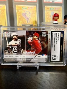 ⭐️ BABE RUTH / SHOHEI OHTANI 2018 TOPPS NOW  #MOW1 CSG 9.5 MINT+ GRADED RC 🔥🔥 - Picture 1 of 4