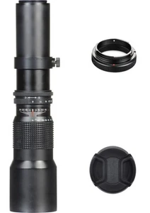 500mm Telephoto Lens for Canon EF 80D 77D 70D 7D 6D T7i T7s T6i T6 T5i T5 - Picture 1 of 4