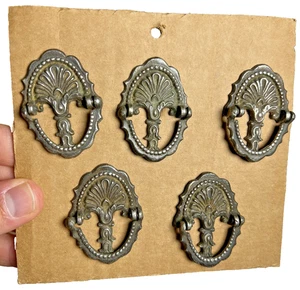 5: Antique Vintage Keeler Brass Co Ring Pulls 4486 Victorian French Provincial - Picture 1 of 9