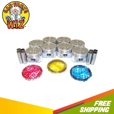 Engine Piston and Ring Kit Fits 96-02 Chevrolet GMC C1500 C2500 4.3L Vortec - Image 1 of 3