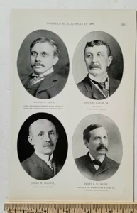 Notable St. Louis Men of 1900 Photos PLATE GLASS MERCHANTS Laufketter Maguire B6 - Picture 1 of 3