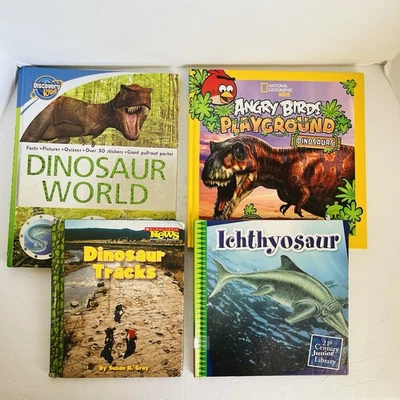 Lot of 4 Dinosaur Prehistoric Era Animals Children Books Instant Library - Image 1 of 4
