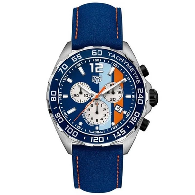 Reloj cronógrafo de cuarzo azul para hombre TAG Heuer Formula 1 Gulf Racing CAZ101N.FC8243 Foto 1 de 4