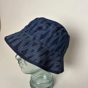 Ivy Park X Adidas Rodeo Reversible Monograma Sombrero Cubo L/XL Azul Denim Nuevo - Imagen 1 de 10