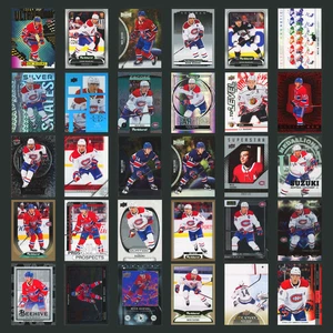 Nick Suzuki Lot 30 Hockey Cards No Dupes Parallels Inserts Montreal Canadiens NM - Picture 1 of 11