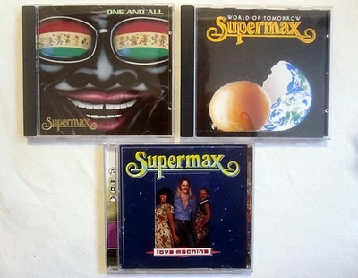 3x SUPERMAX CD - WORLD OF TOMOROW + ONE AND ALL + LOVE MACHINE Musik Sammlung - Bild 1 von 3