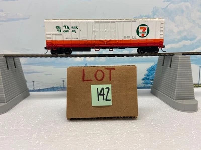 HO PUBLICIDAD BOXCAR ~ 50' PLUG DR ~ 7 ELEVEN SLC #73154 ~ RUEDAS METÁLICAS Y KADEE Foto 1 de 4
