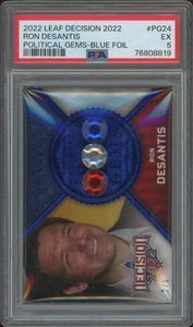 2022 Leaf Ron Desantis Political Gems Blue Foil #PG24 (/5) (PSA 5) - Picture 1 of 1