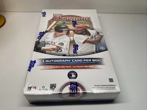 2025 Bowman Baseball Factory Sealed 24 Pack Hobby Box 1 Autograph per box - Picture 1 of 10