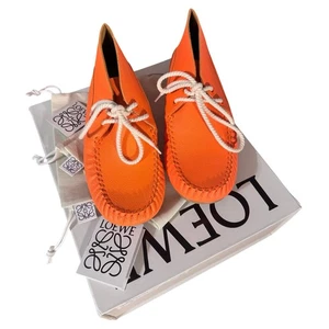 Neu Auth. Loewe Leder Spitzen Mokassins Booties Größe 40 mit Karton & Staubbeutel - Bild 1 von 15