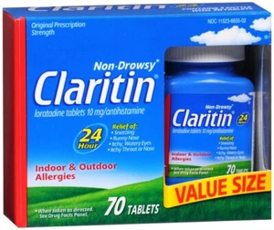 CLARITIN 10MG 24HR TABLET 70CT - Picture 1 of 1